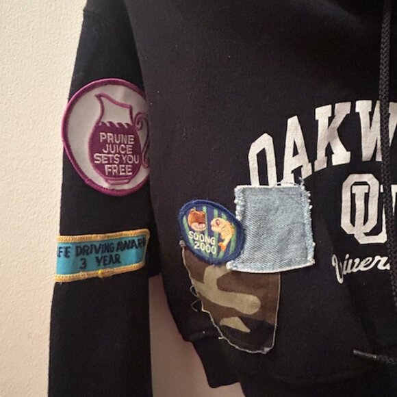 Riley 1880 All Patched Up College Showgirl Oakwood Special Edition Hoodie NEW XS - Picture 6 of 15